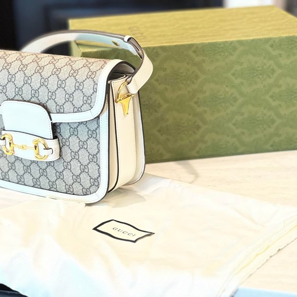 GUCCI HORSEBIT 1955 SHOULDER BAG GG SUPREME CANVAS - Picture 6 of 6